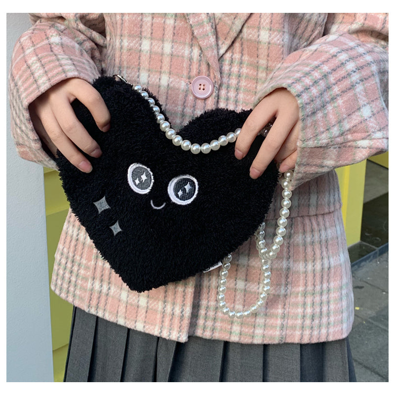 2 Pack Black Heart Spades Crossbody Bag