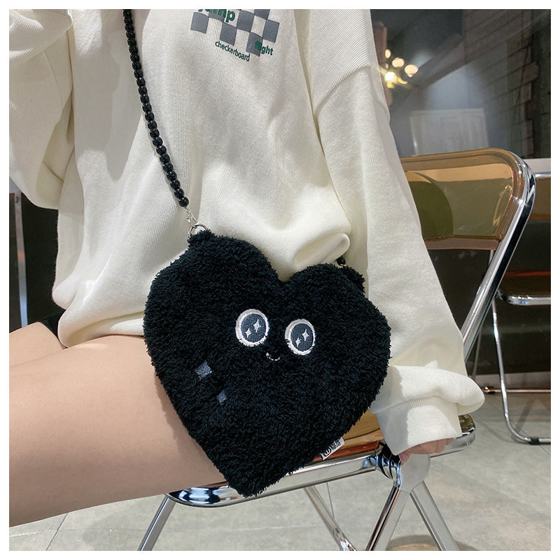 2 Pack Black Heart Spades Crossbody Bag