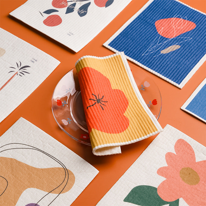 Cellulose Sponge Swedish Dishcloth Oil-Free Cleaning Cloth