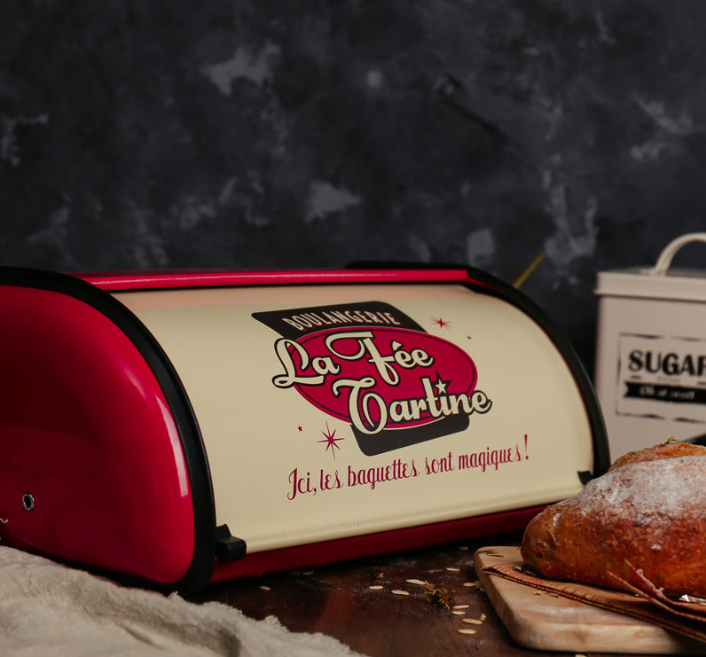 Vintage Rollup Top Bread Box