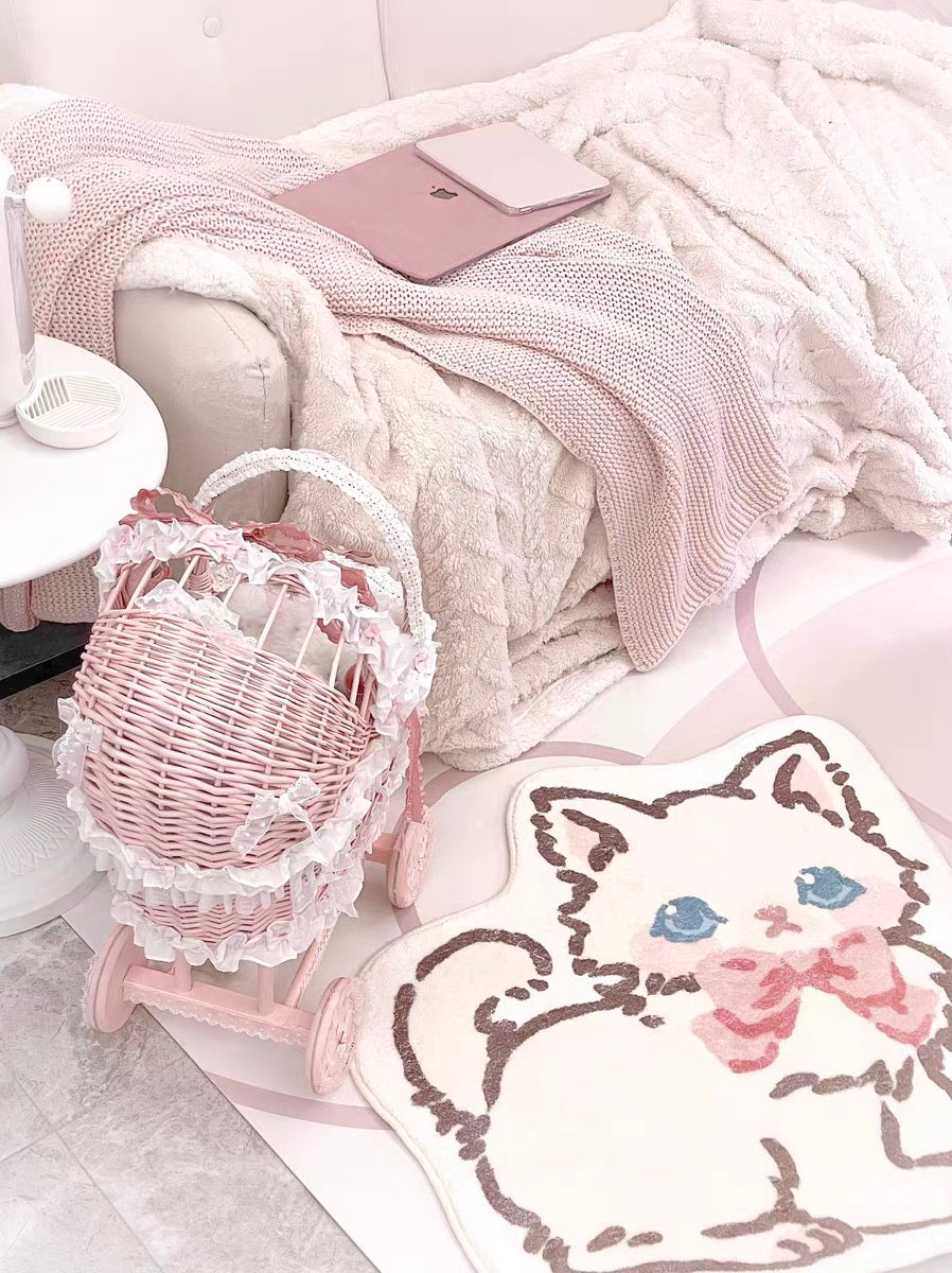 Cartoon cutie kitten floor Mat