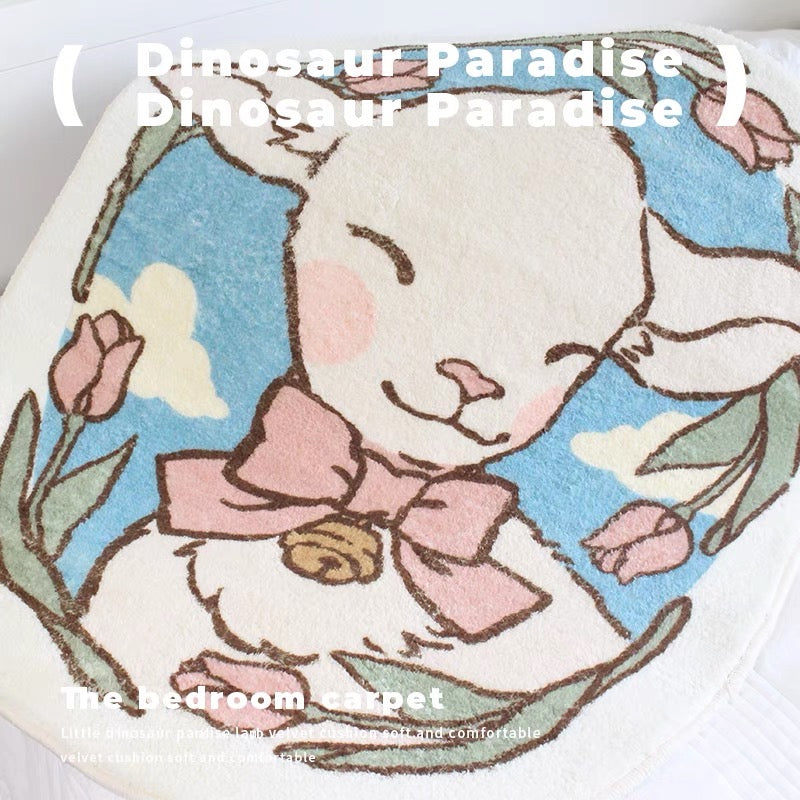 Cartoon Cutie Sheep Bedroom Carpet