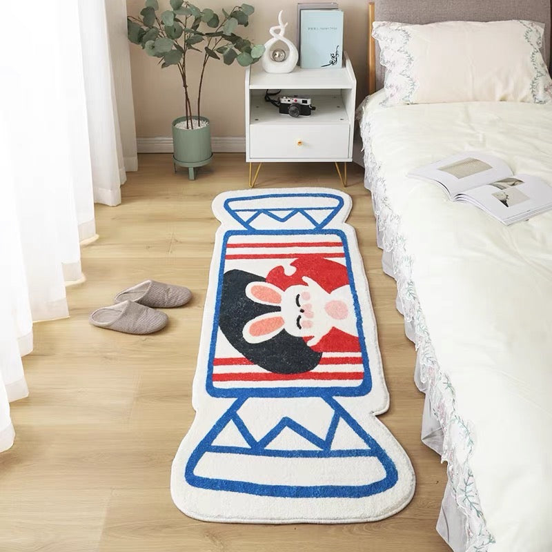 Rabbit candy Floor Mat Washable Carpet for Living Room