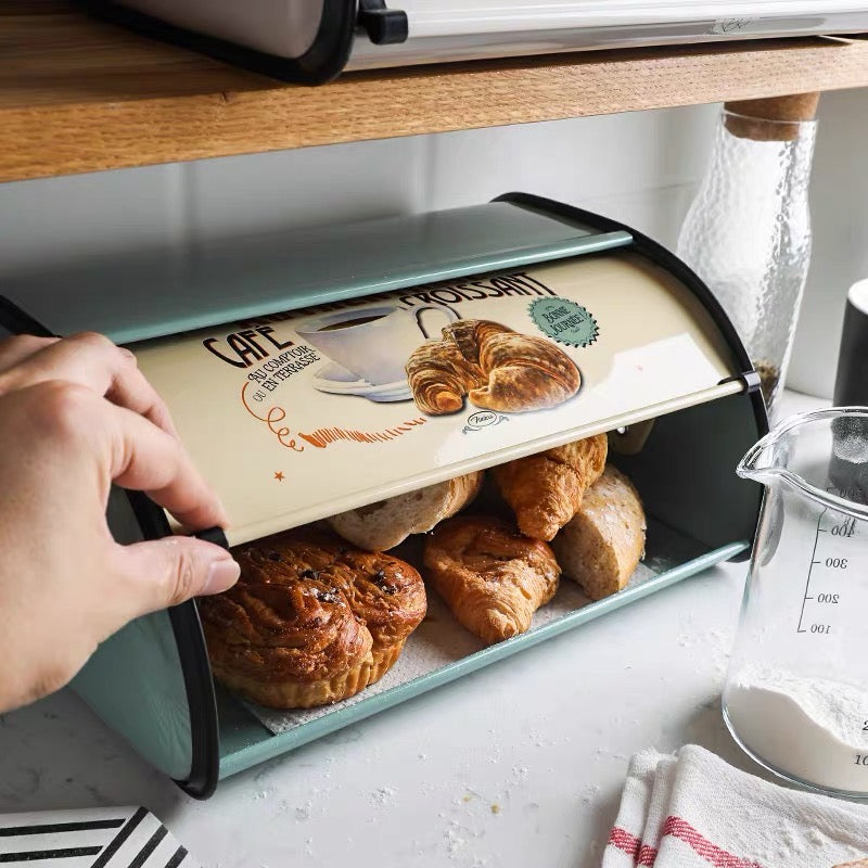 Vintage Rollup Top Bread Box