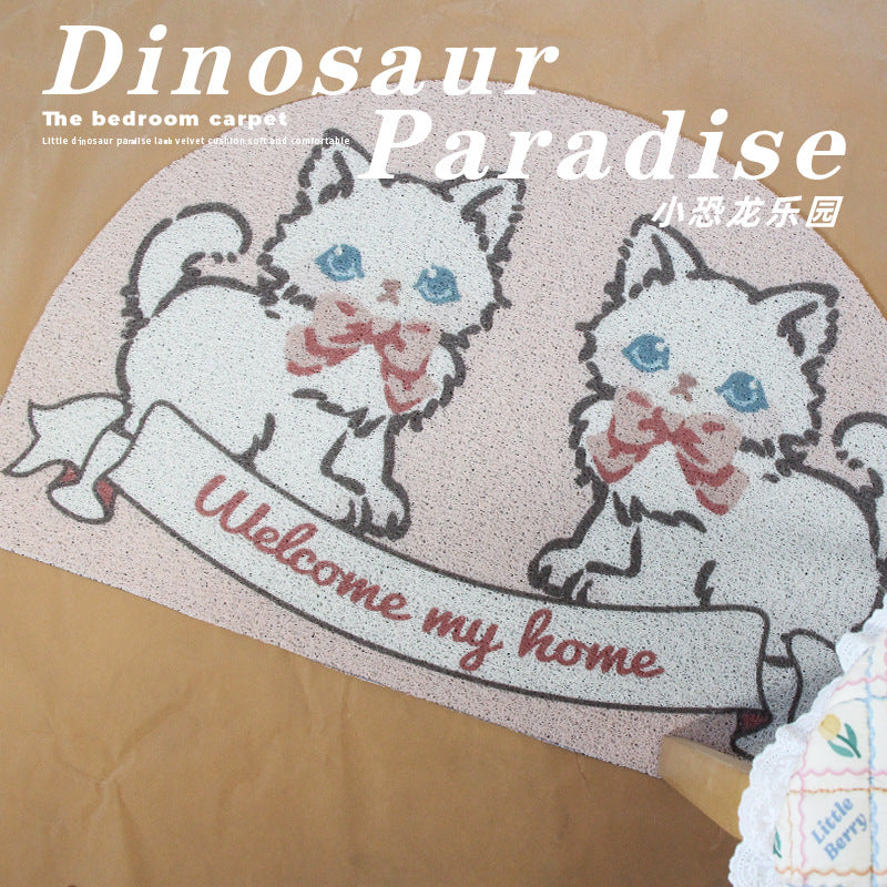 Cute Cat PVC Non-Slip Door Mat