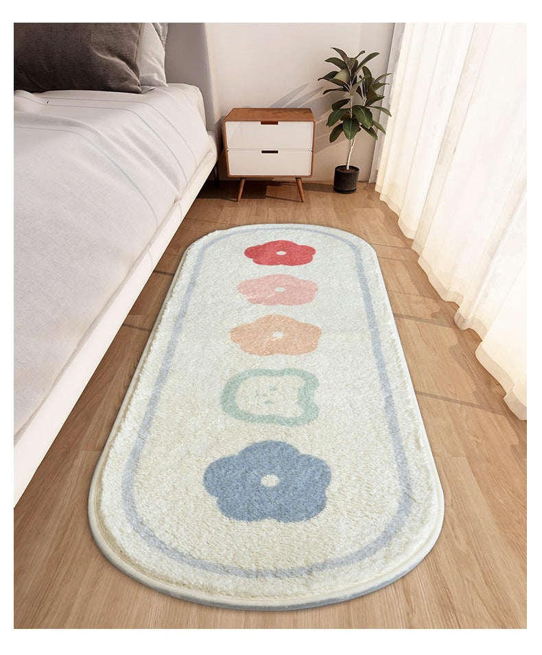 Cartoon Rainbow Bear Printed Area Rug
