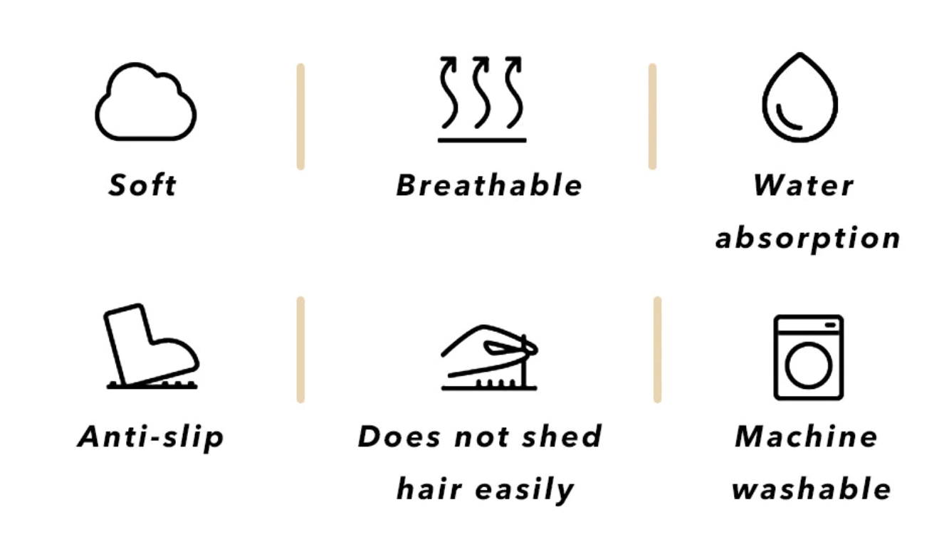 INS Style White Black Flower Rug