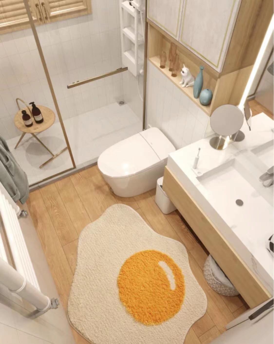 Cartoon Egg Design Carpet