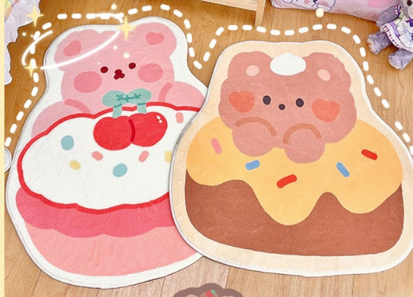 Cup Cake Donut Cutie Bear Soft Rug