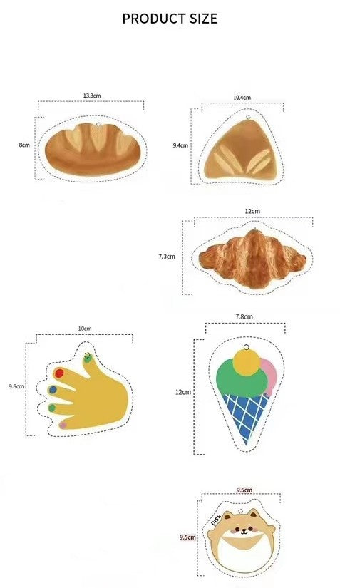 3PC Non-stick Compressed Cartoon Wood Pulp Sponge