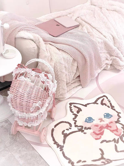 Cartoon cutie kitten floor Mat